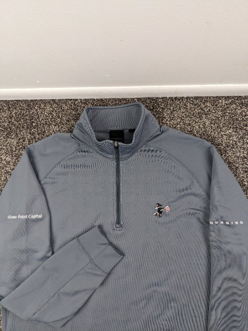 Stanwich Country Club Jacket Dunning Performance 1/4 Zip Pullover Mens Large